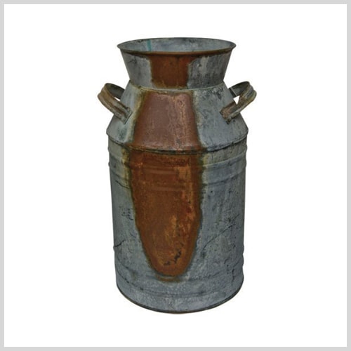rustic milk can