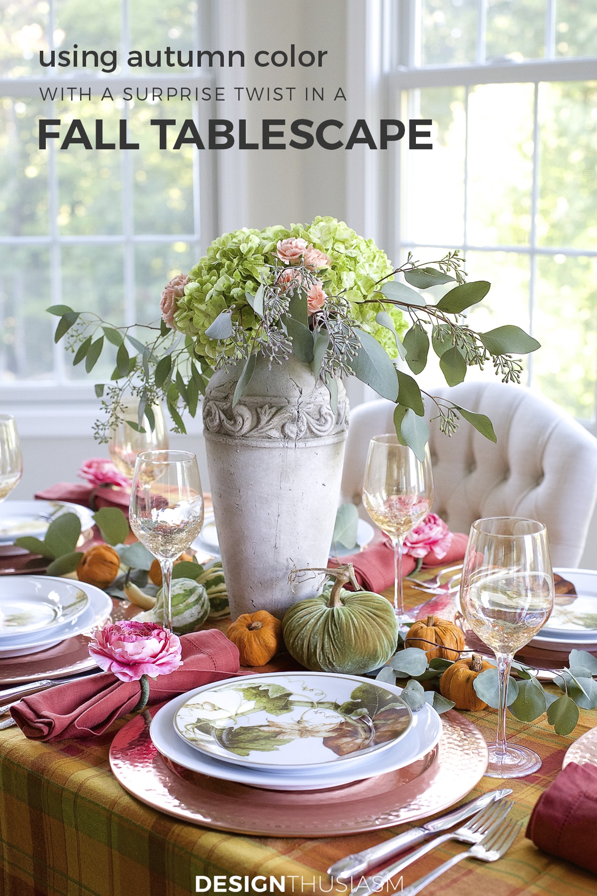 Autumn Color Twist in a Fall Tablescape