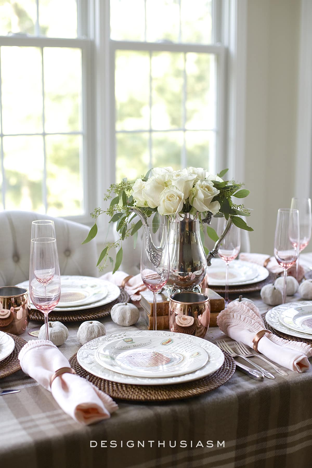 A Soft and Neutral Fall Table Setting | terilynadamsblog.com