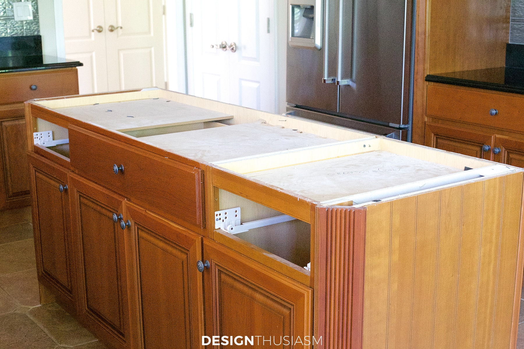 Kitchen Island Counter removed