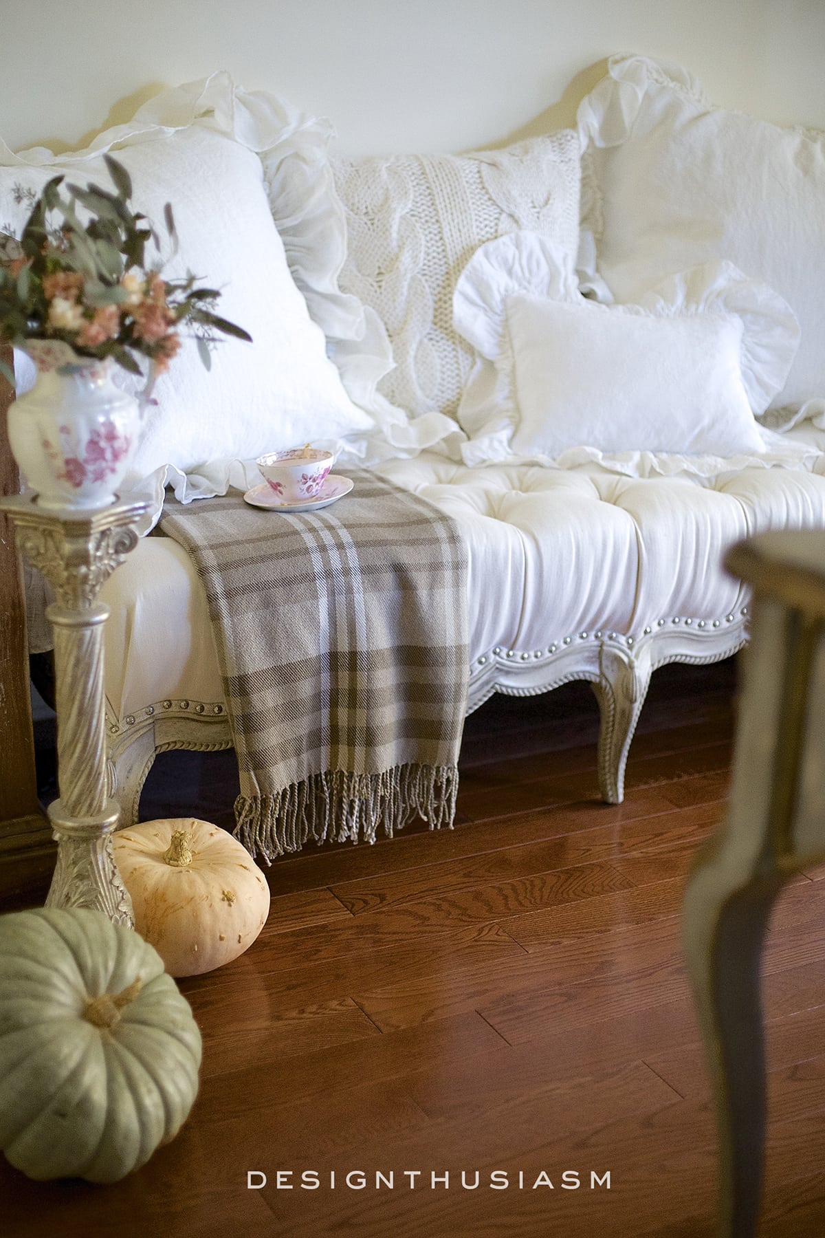 Cozy Guest Seating for the Study | terilynadamsblog.com