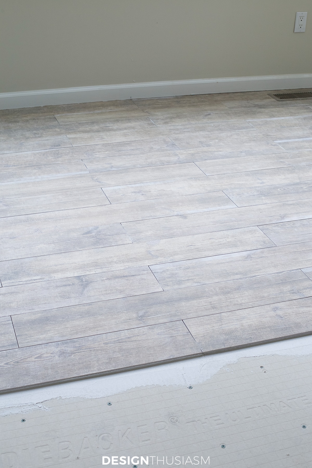 new kitchen floor tile started