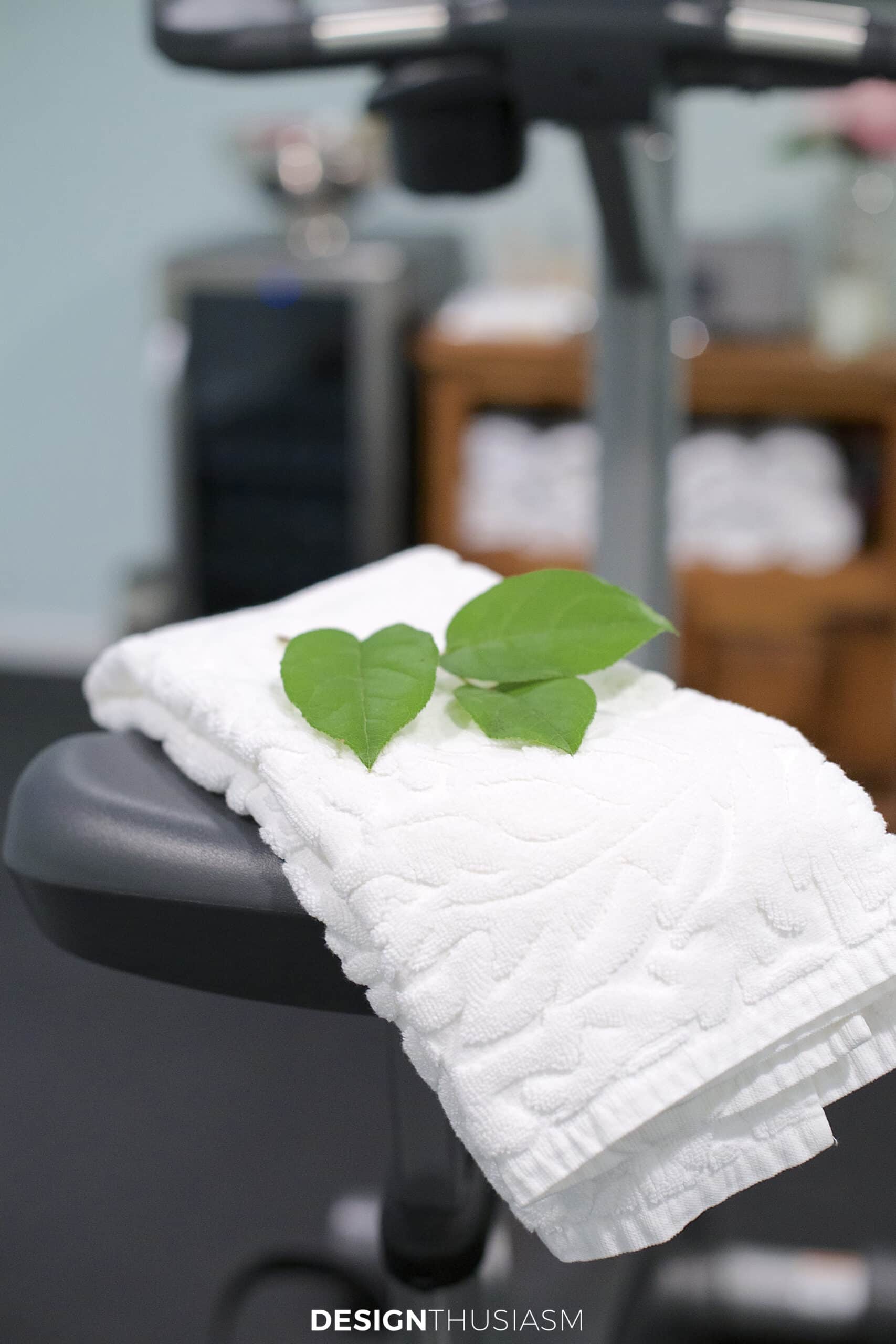 Home gym spa towel