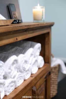 Home gym spa towels