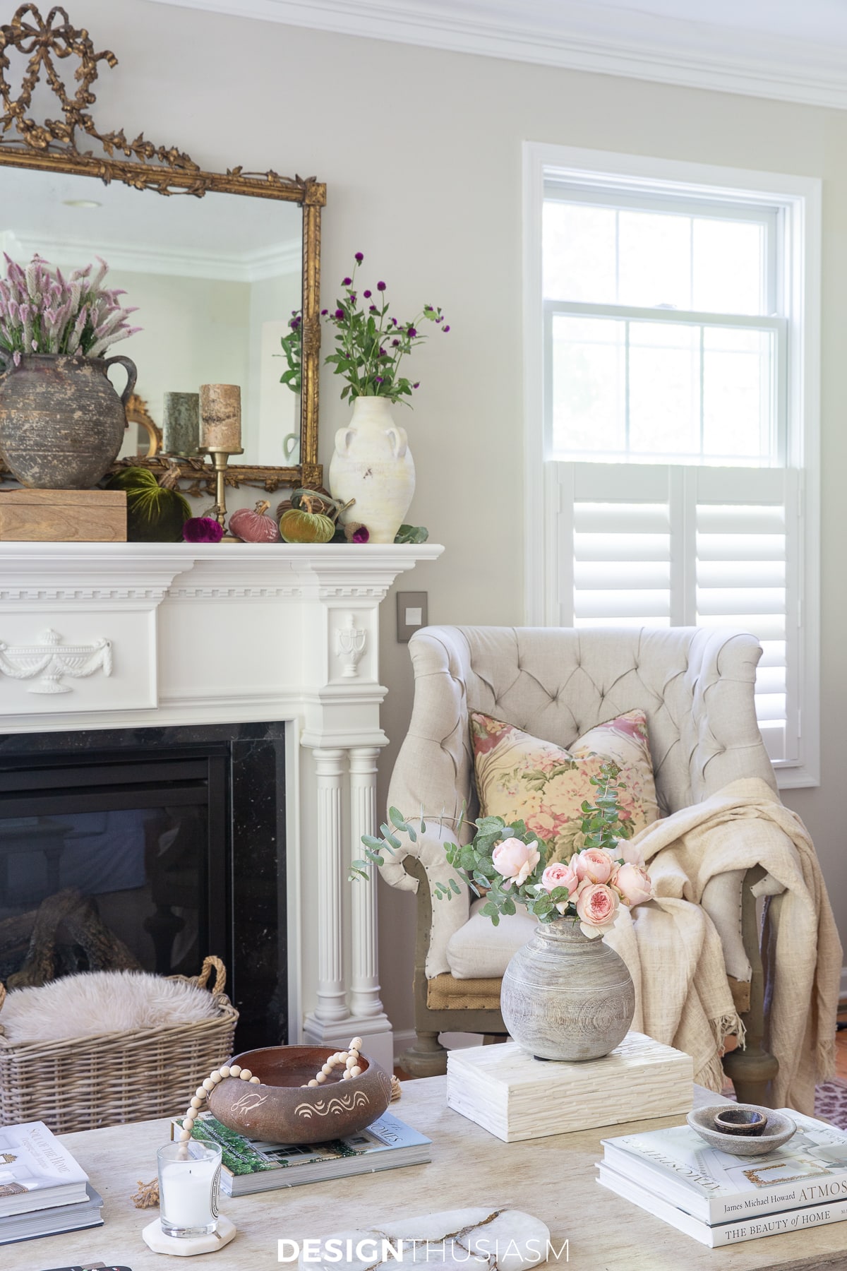 fall family room decor