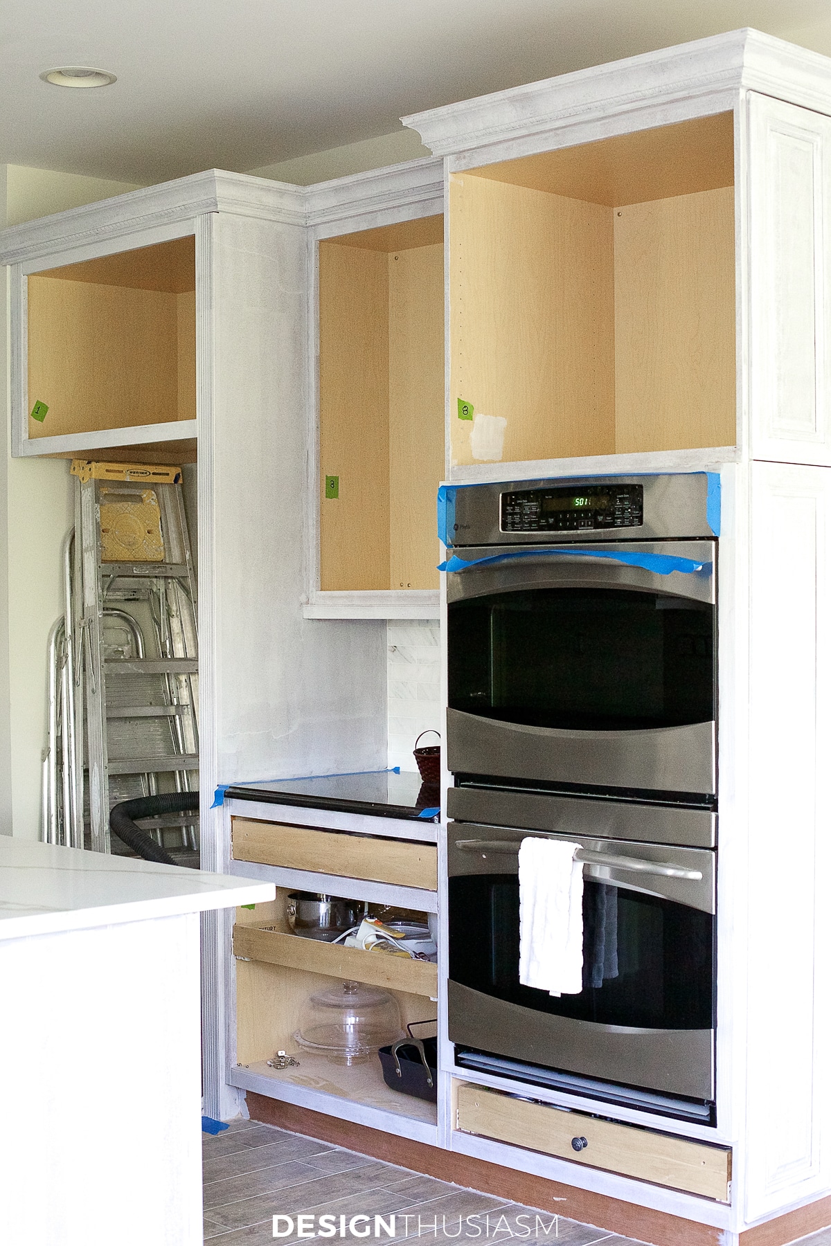 painted cabinet bases