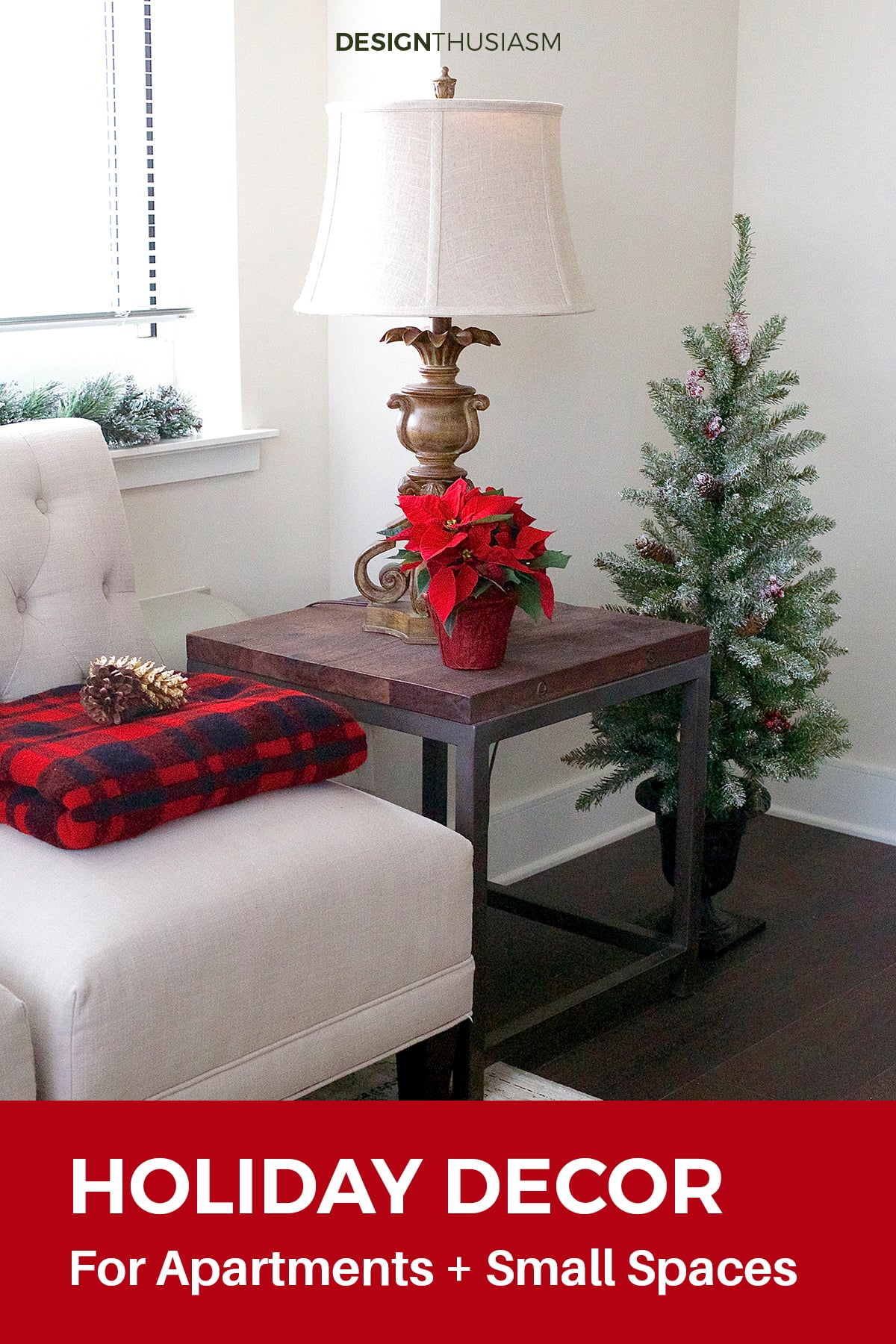 Holiday decor in a small apartment