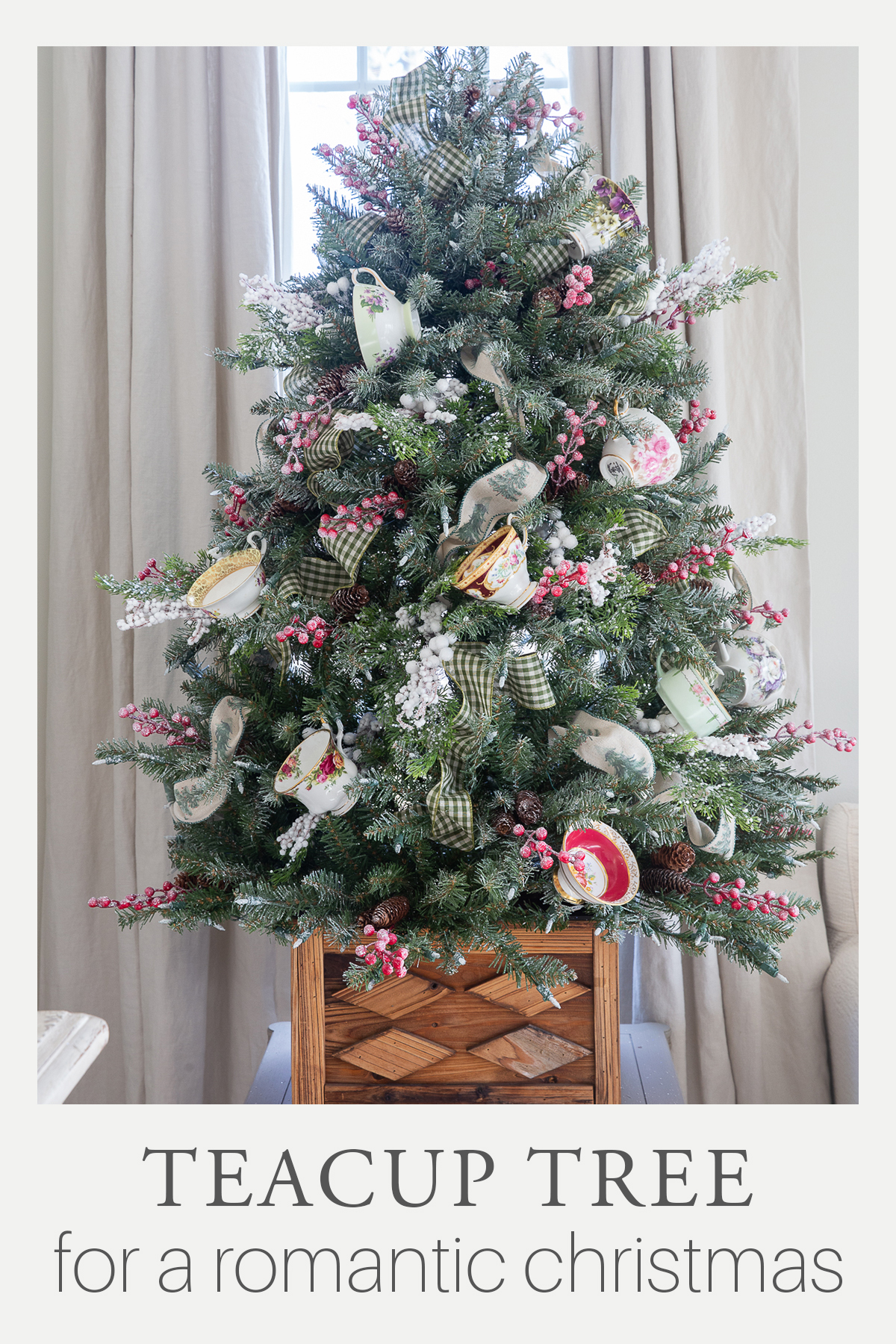 teacup christmas tree