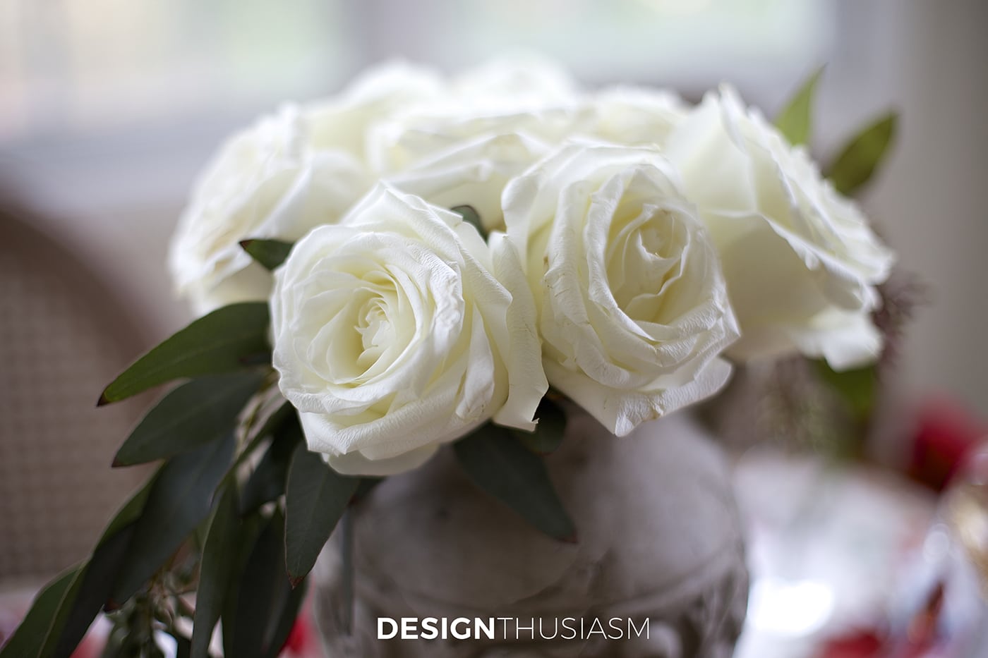 Cozy Christmas Tablescape with Floral and Plaid | terilynadamsblog.com