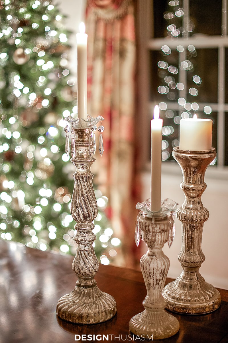 Christmas night candles