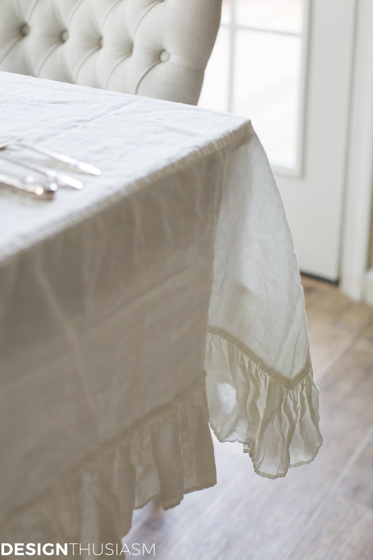 New Year's Day Brunch Table Setting with Gold and Silver-terilynadamsblog.com