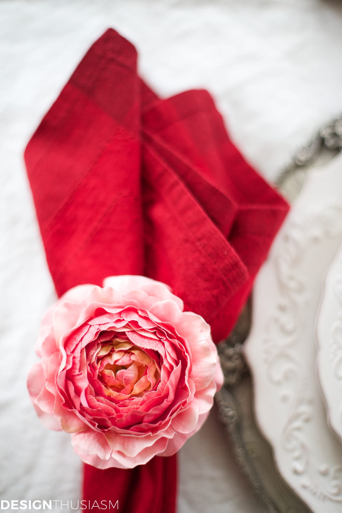 Valentine's Day Decorations: Velvet Hearts Tablescape | terilynadamsblog.com