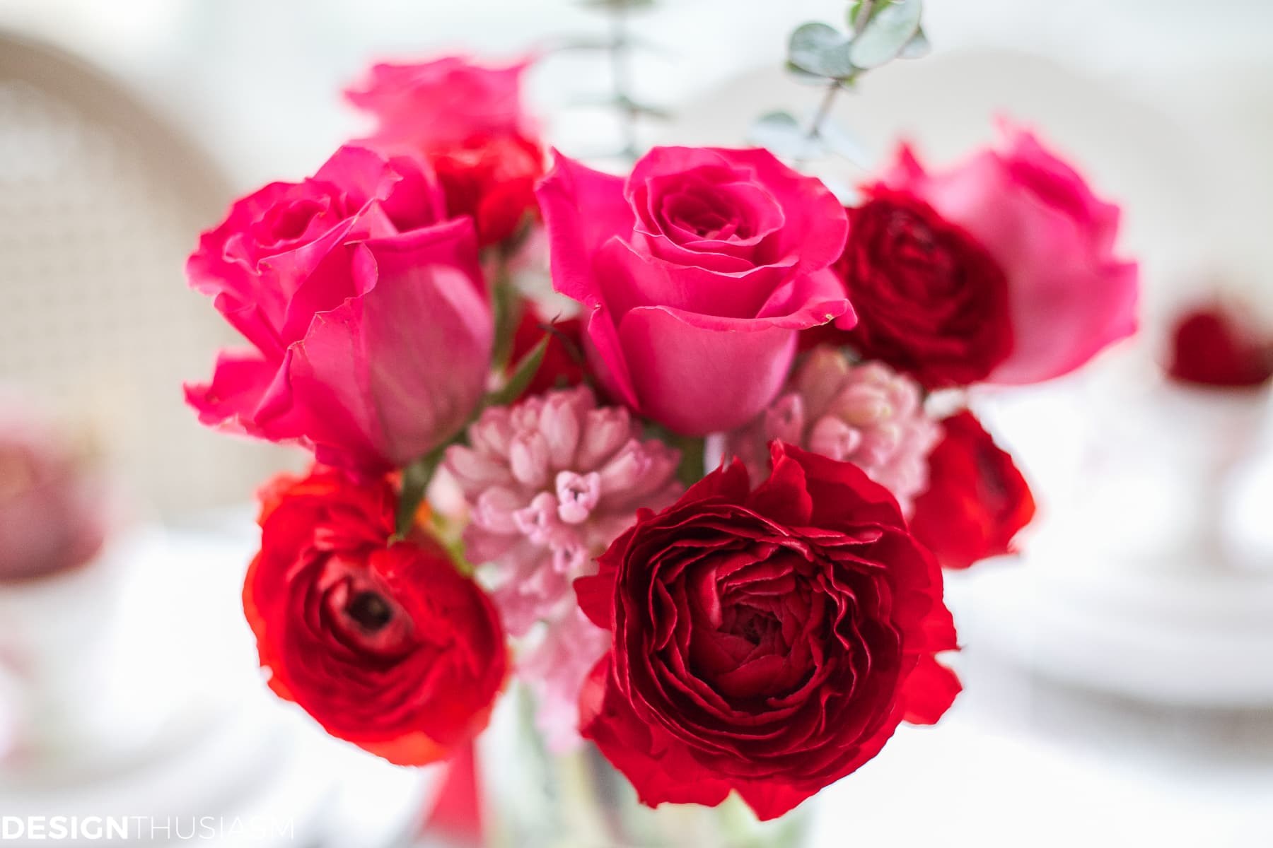 Valentine's Day Decorations: Velvet Hearts Tablescape | terilynadamsblog.com
