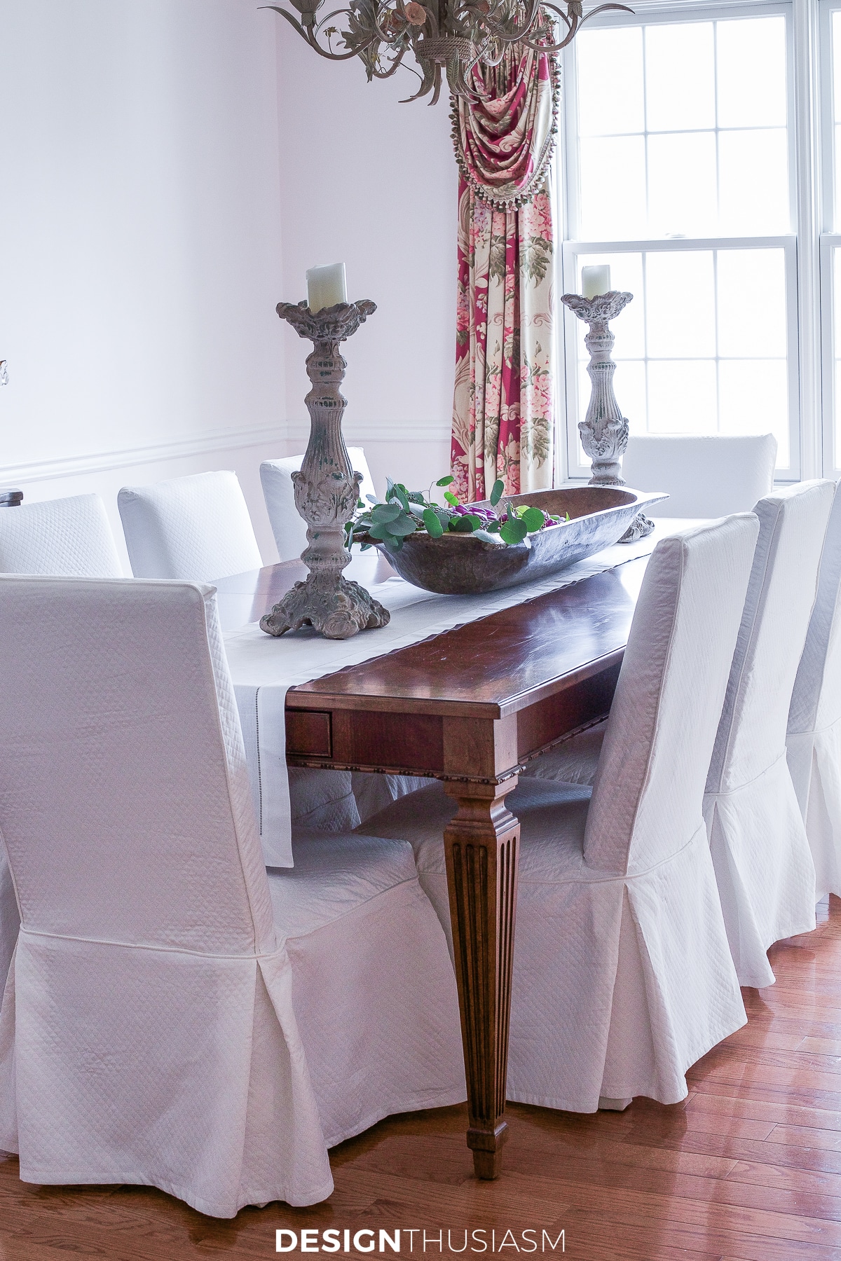 Elegant Dining Room update with accessories