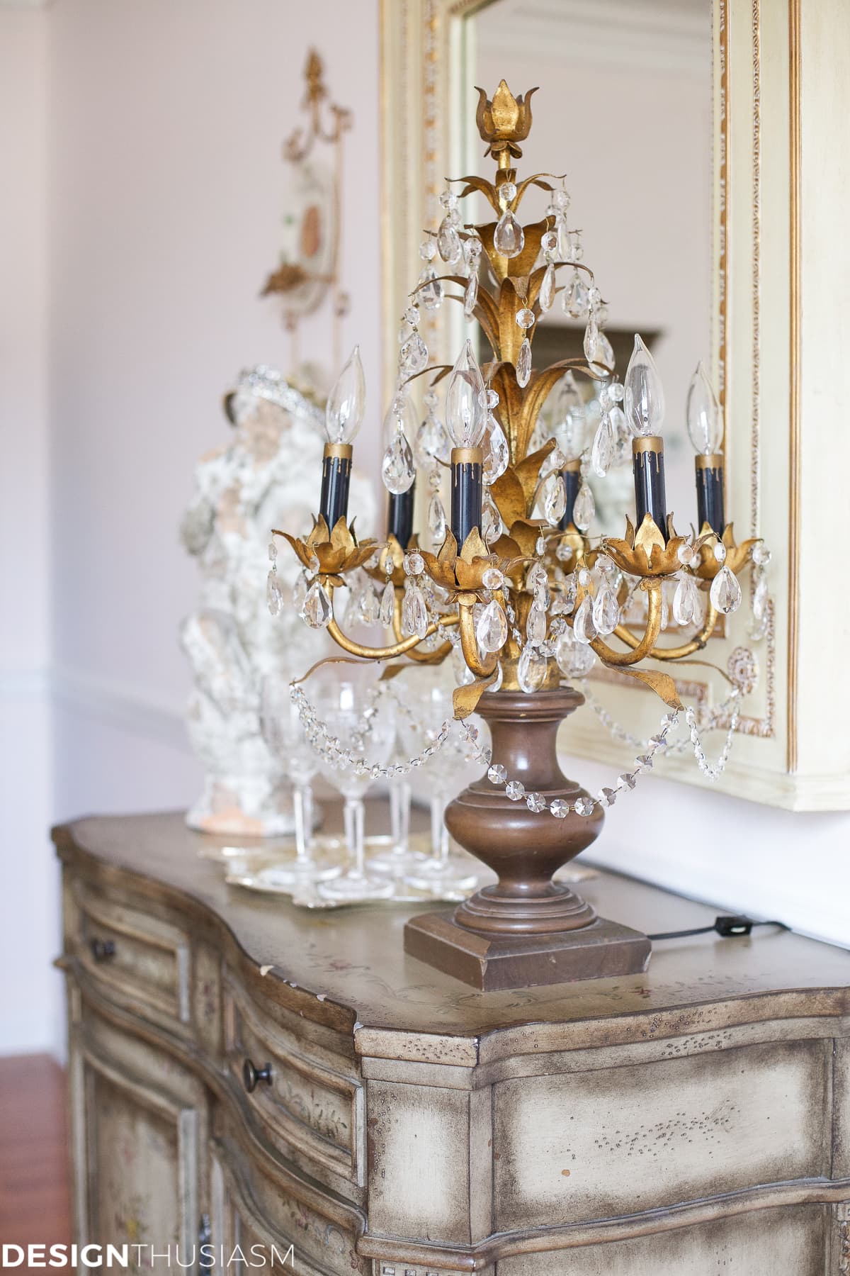 Elegant dining rooms | vintage French style sideboard | terilynadamsblog.com