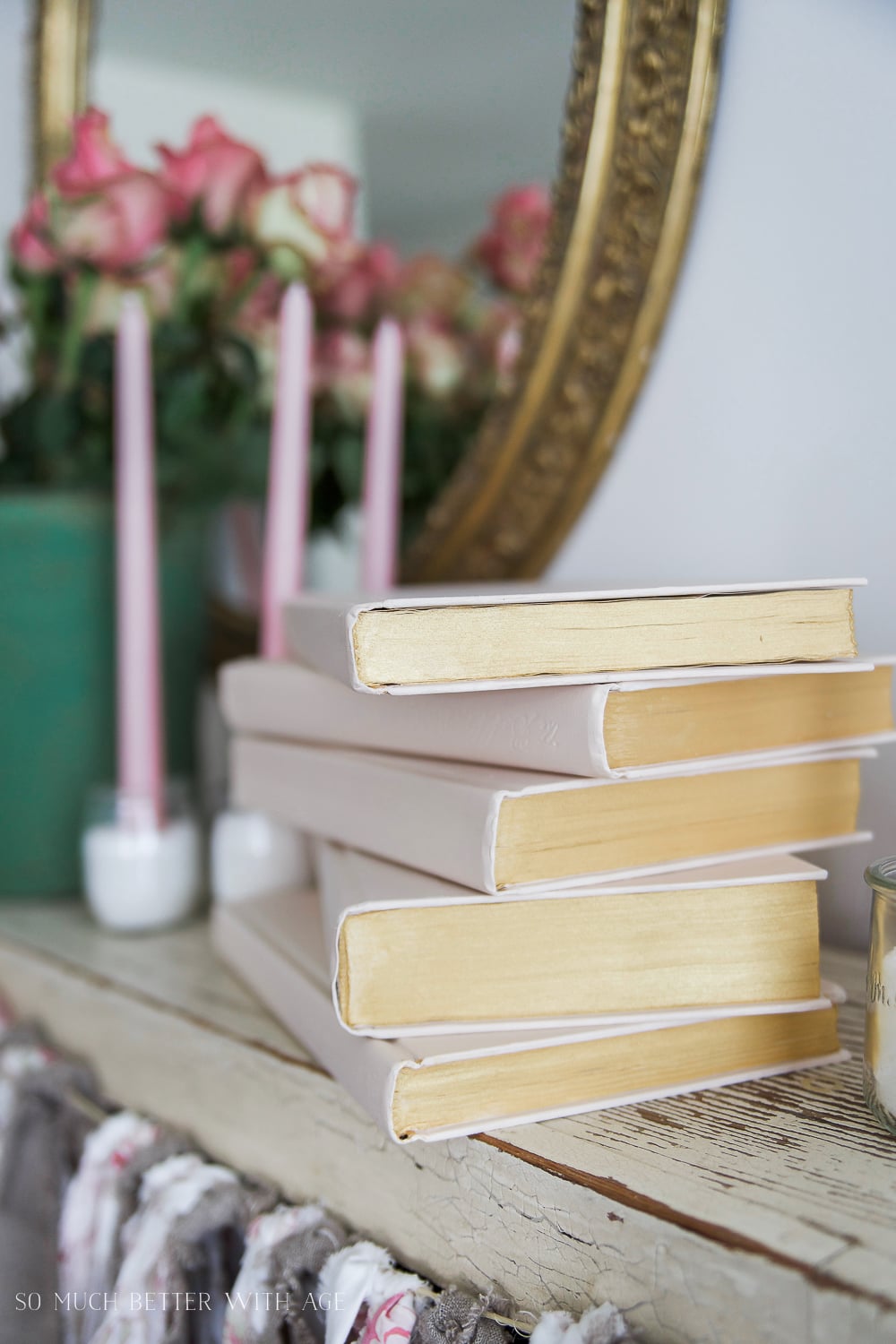 painted-pink-metallic-gold-books-105