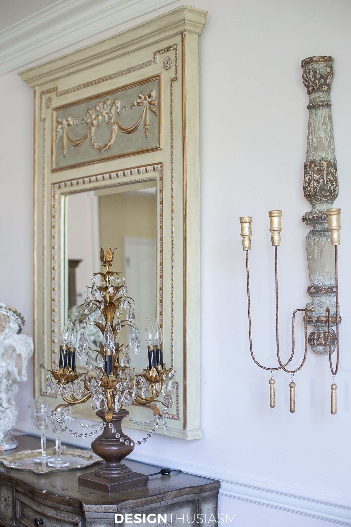 dining room accessories sconces and mirror