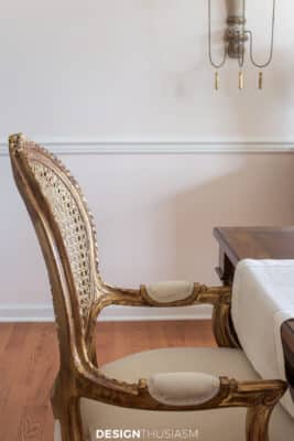 dining room accessories gilded chair