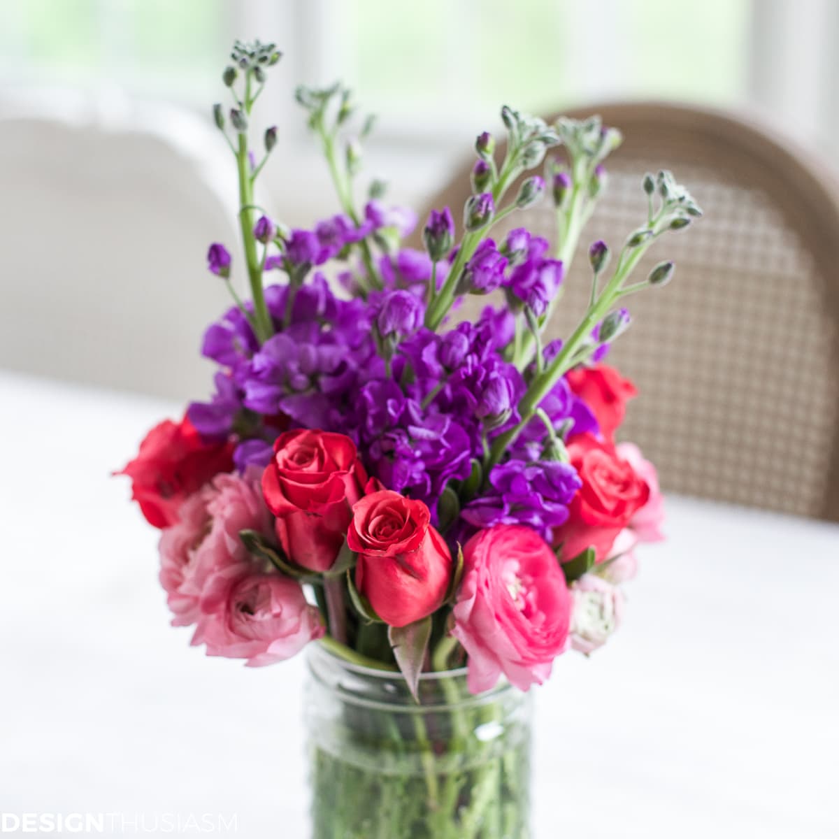 Arranging spring flowers into small displays - terilynadamsblog.com