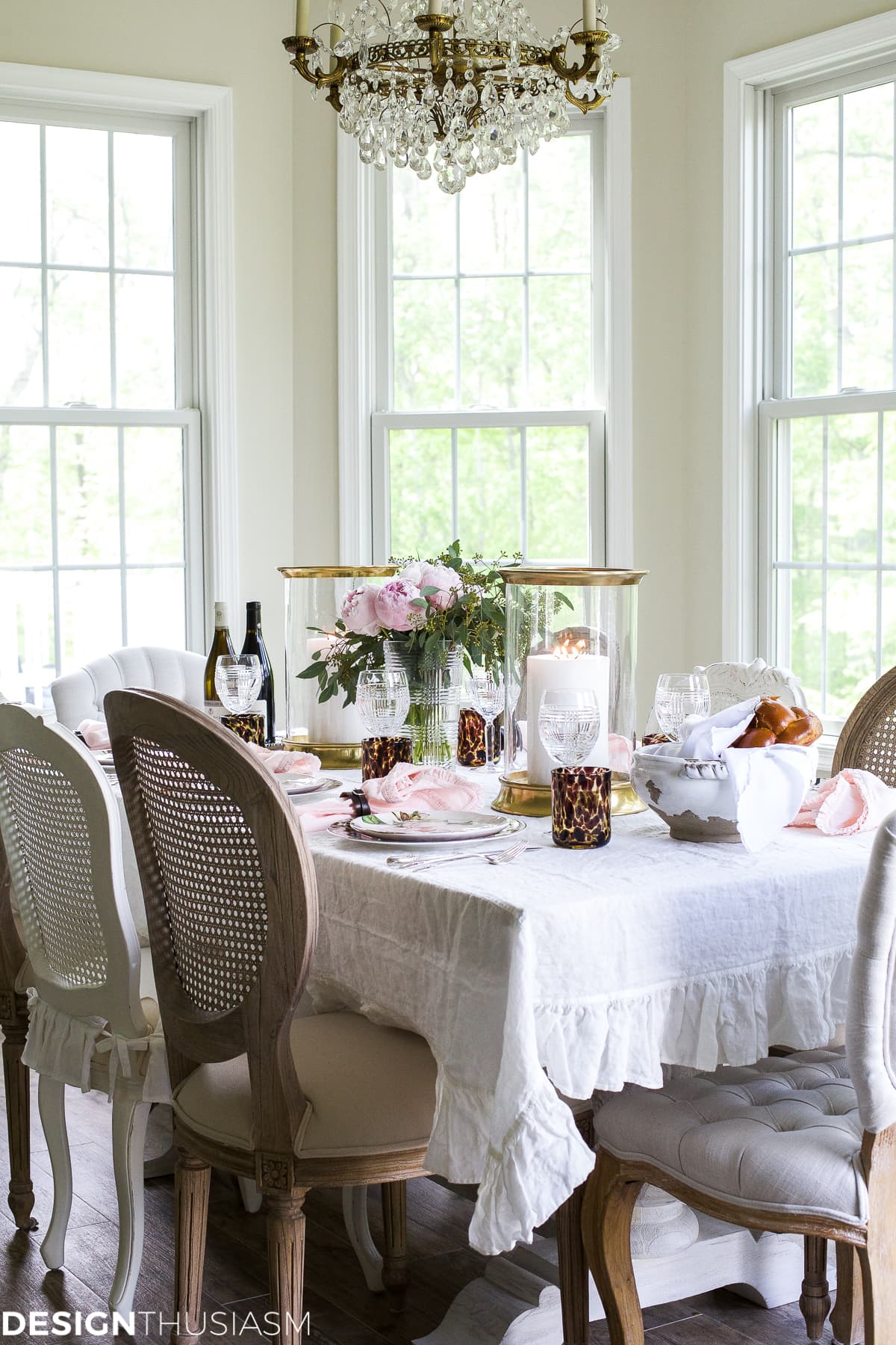 Cool Plates | Mixing Animal Print and Soft Floral in a Tablescape - terilynadamsblog.com