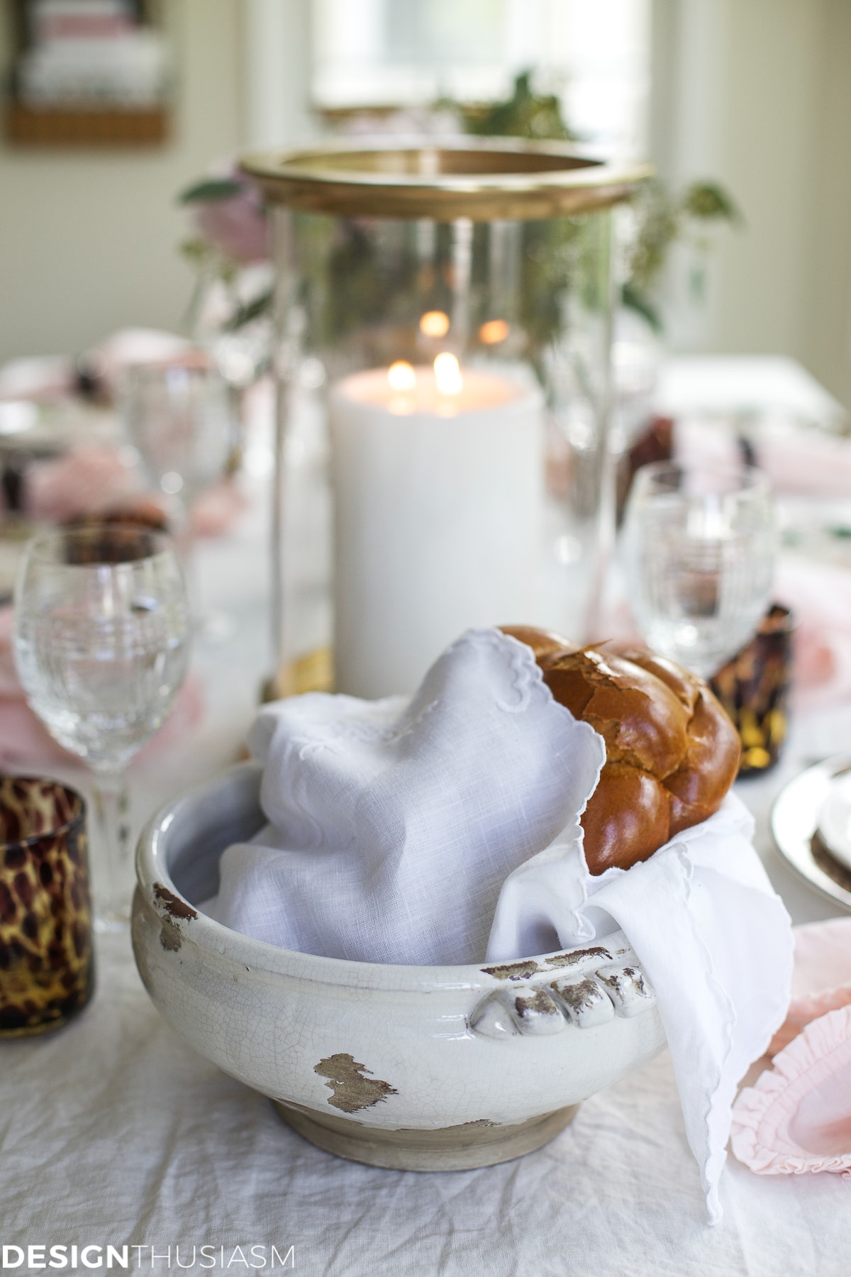 Cool Plates | Mixing Animal Print and Soft Floral in a Tablescape - terilynadamsblog.com