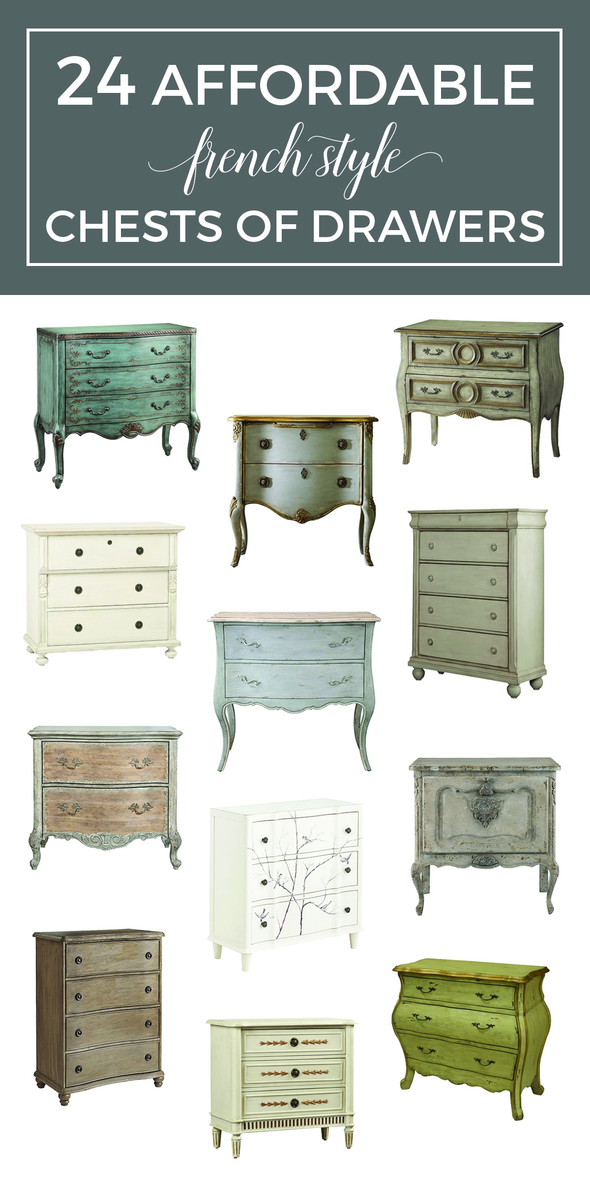 The French Dresser | 24 Affordable French Style Chests of Drawers - terilynadamsblog.com