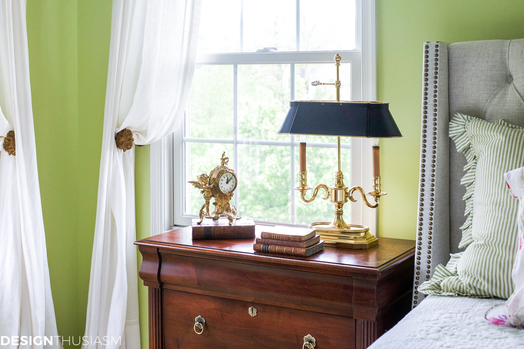 Refining the Master Bedroom with a White Tufted Headboard - terilynadamsblog.com
