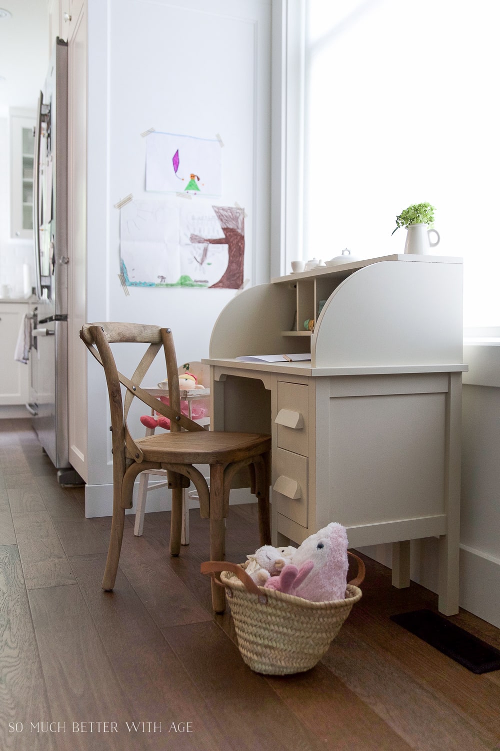 how-to-paint-over-bright-colored-furniture-vintage-kids-desk