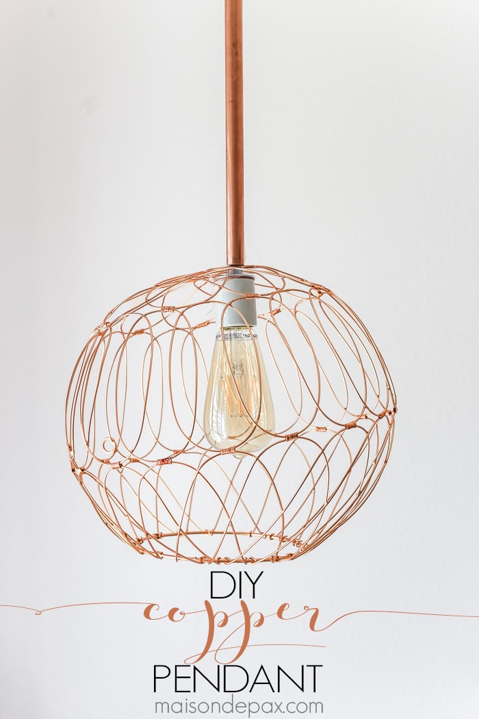 diy copper pendant-sign
