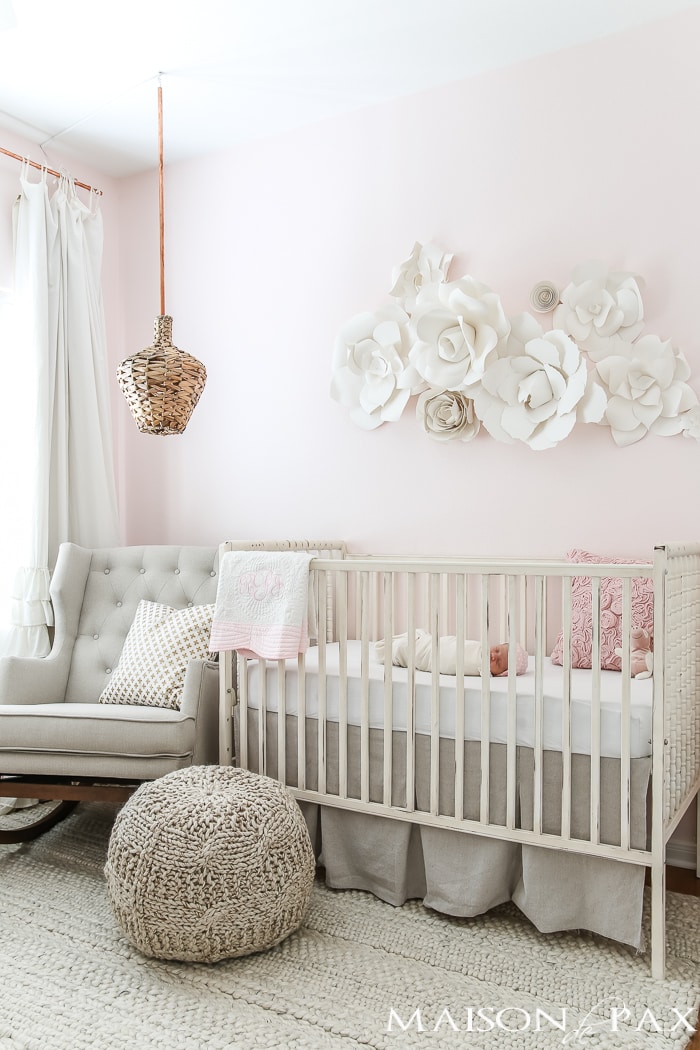 Blush Nursery Decorating Ideas Neutral Textures