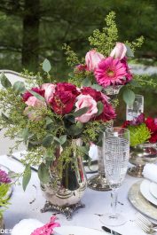 How to Set a Special Outdoor Table with Ordinary White Dishes - terilynadamsblog.com