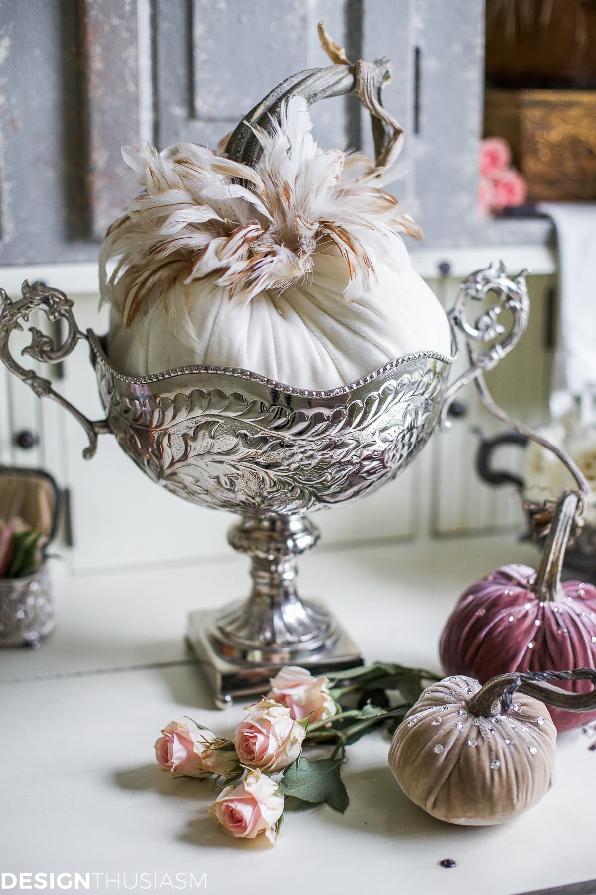 Introducing Fall Decor to Your Home with Neutral Pumpkin Styling - terilynadamsblog.com