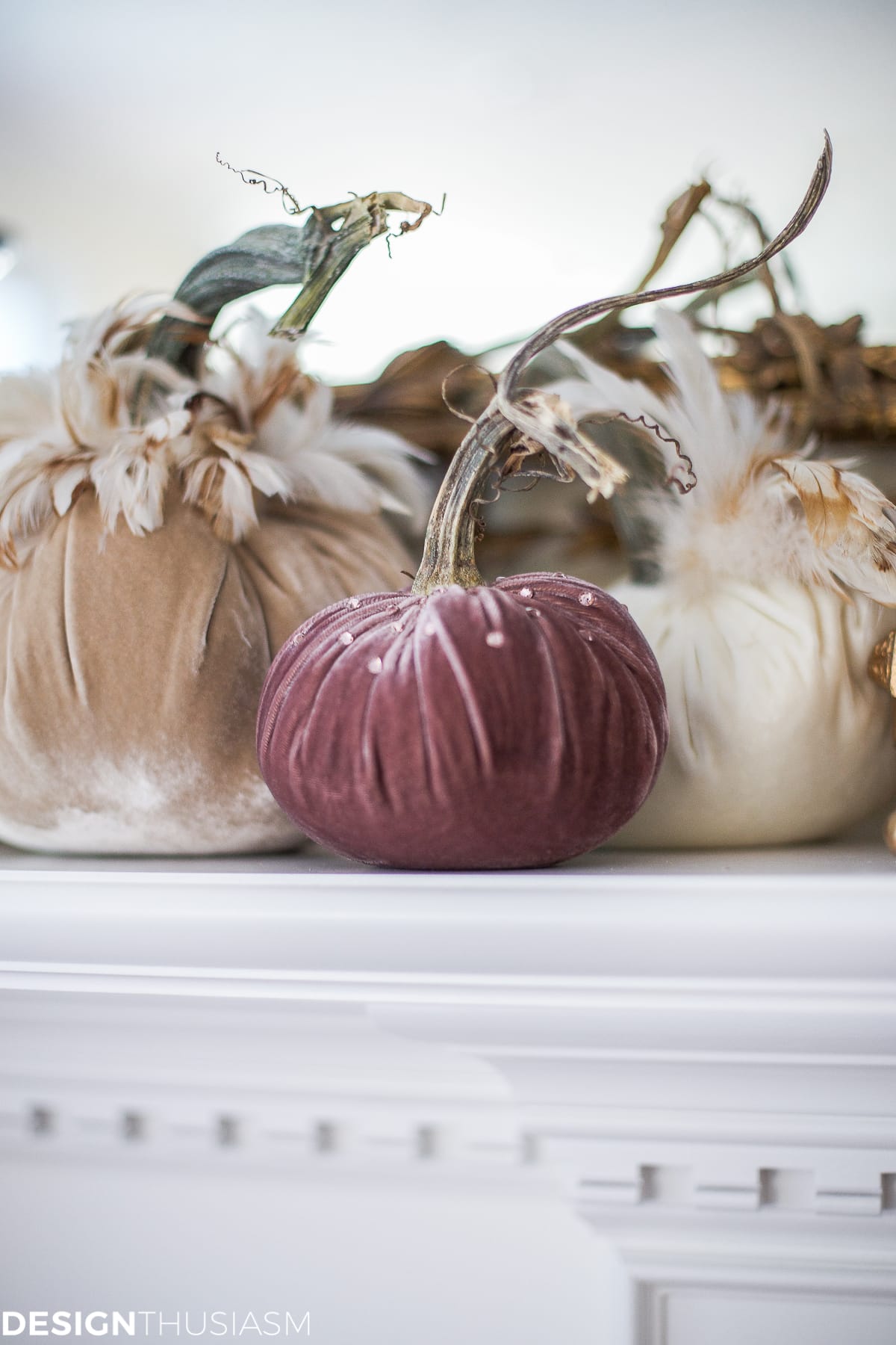 Fall velvet pumpkins - terilynadamsblog.com