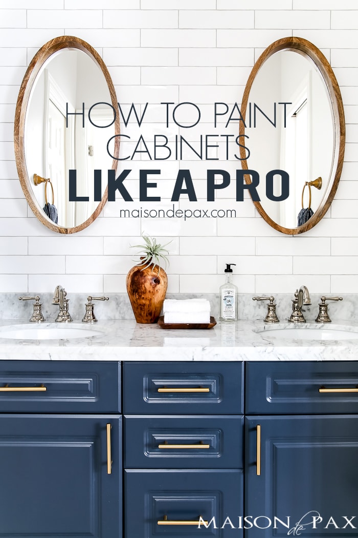 how to paint cabinets-sign