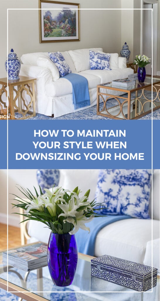 Blue and White Apartment Decor