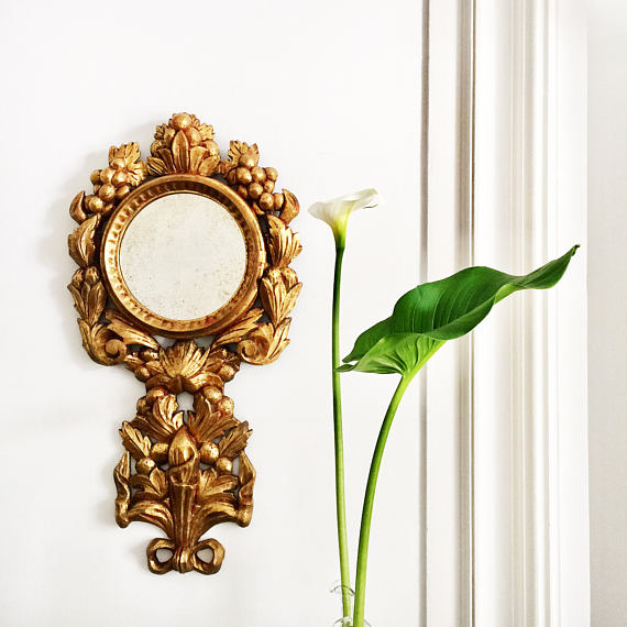 Antique French wall mirror