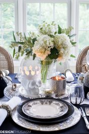 Black and White Table Top Ideas for an Elegant Halloween Dinner - terilynadamsblog.com