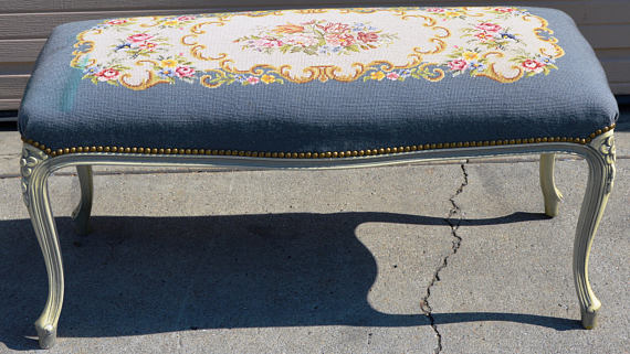 Louis tapestry bench