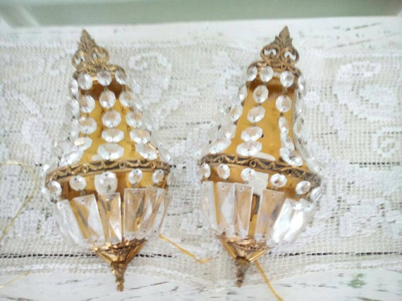 Pair Italian Empire candelabra sconces