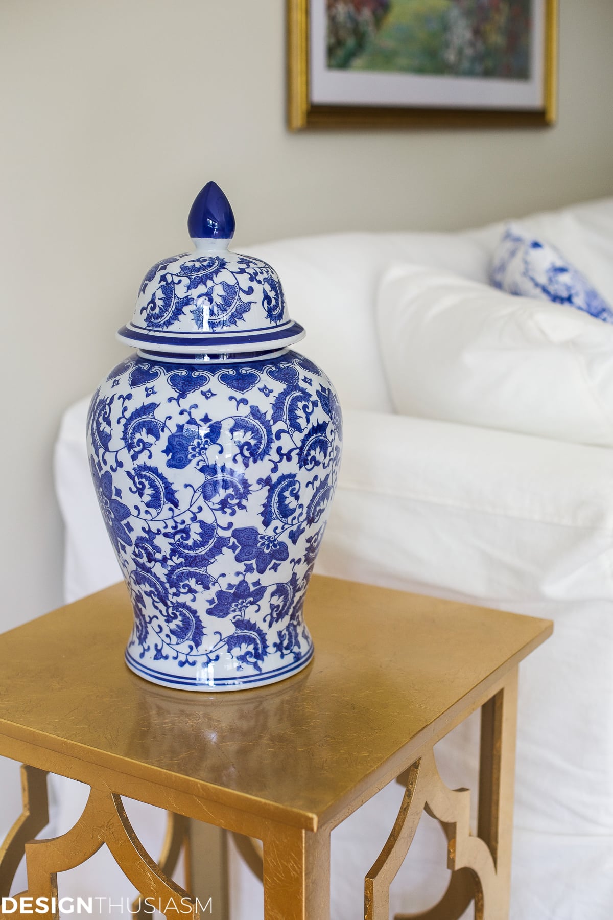 Blue and White Decor | Maintaining Your Style and Downsizing Your Home - terilynadamsblog.com
