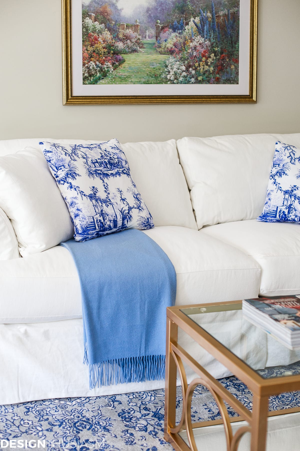 Blue and White Decor | Maintaining Your Style and Downsizing Your Home - terilynadamsblog.com