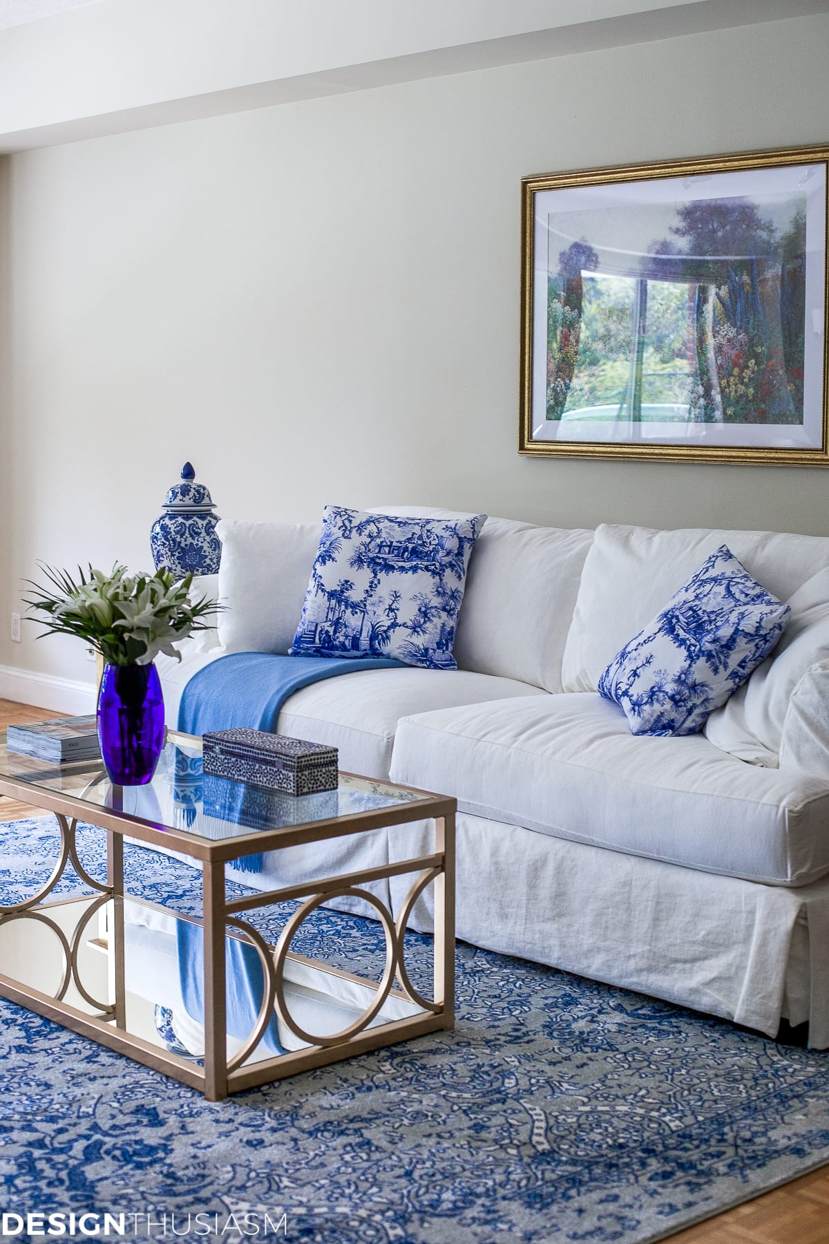 Blue and White Decor | Maintaining Your Style and Downsizing Your Home - terilynadamsblog.com