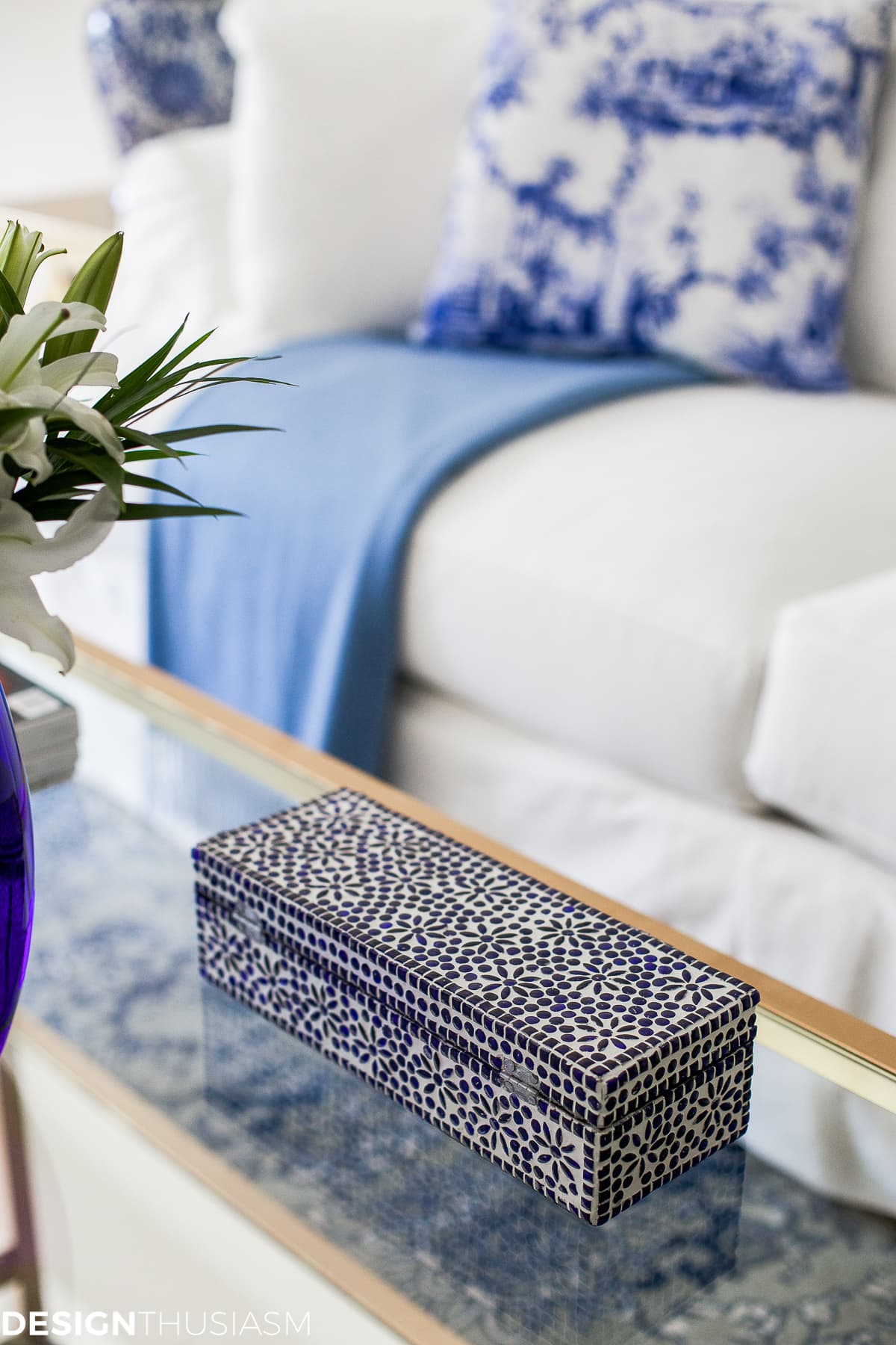 Blue and White Decor | Maintaining Your Style and Downsizing Your Home - terilynadamsblog.com