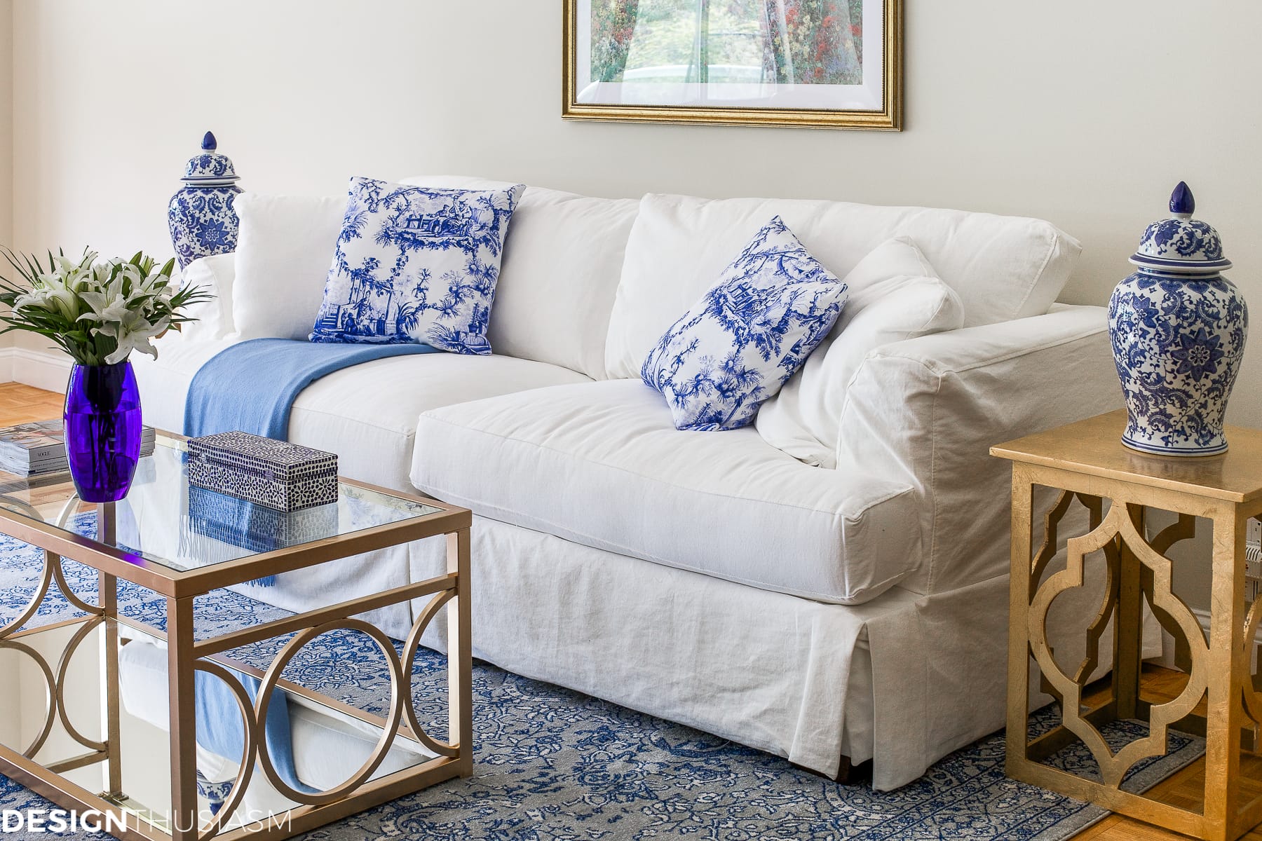 Blue and White Decor | Maintaining Your Style and Downsizing Your Home - terilynadamsblog.com