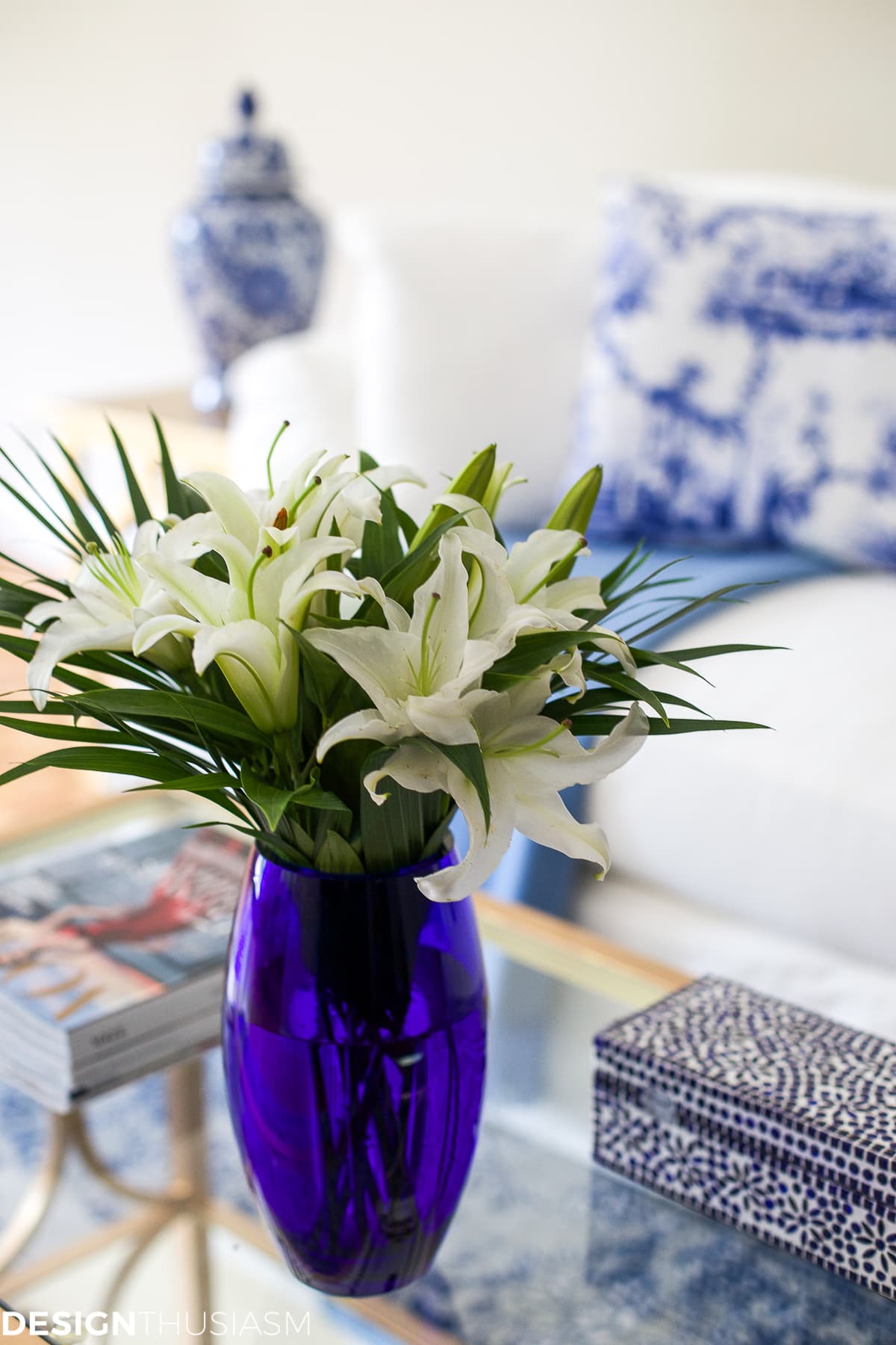 Blue and White Decor | Maintaining Your Style and Downsizing Your Home - terilynadamsblog.com
