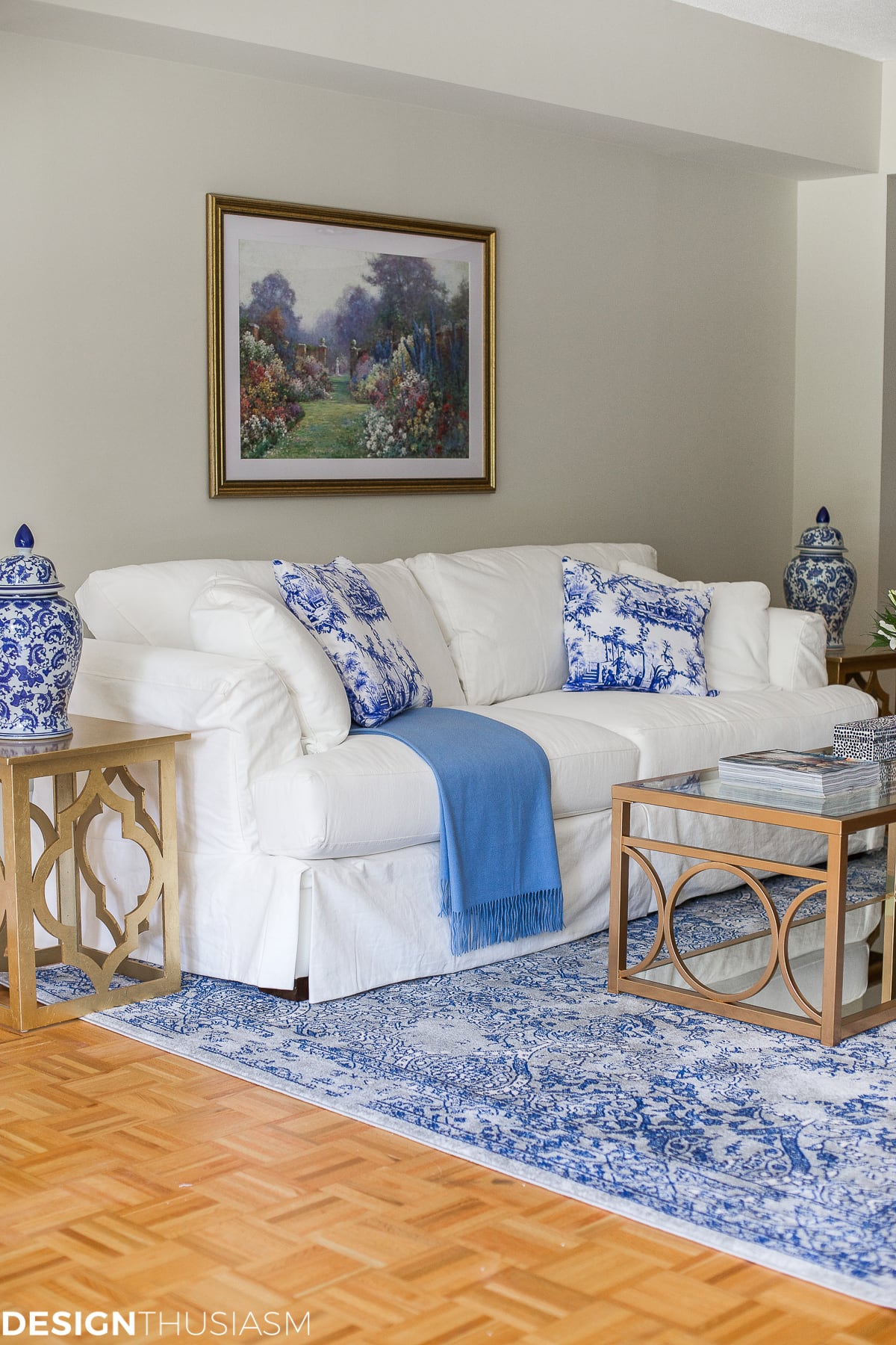 Blue and White Decor | Maintaining Your Style and Downsizing Your Home - terilynadamsblog.com