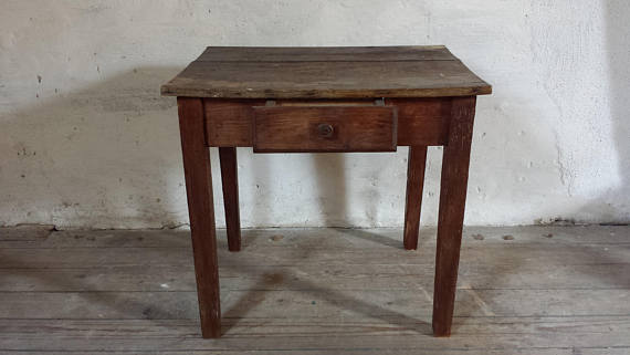 Antique French Primitive Rustic Table
