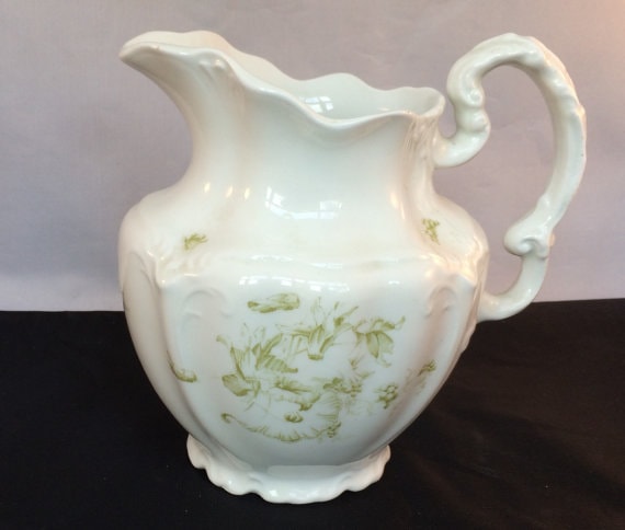 Delicate Floral Porcelain Pitcher