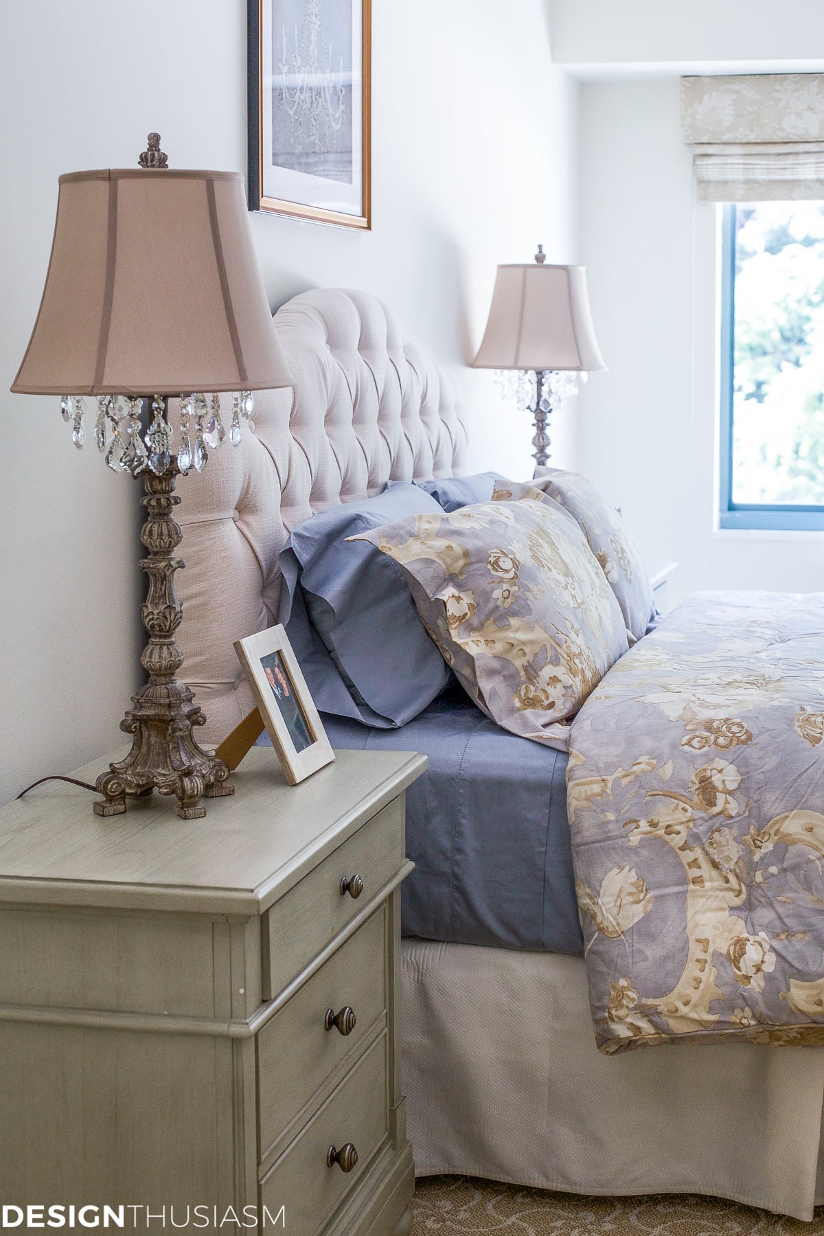 Downsizing Tips - How to keep the bedroom light and bright - terilynadamsblog.com