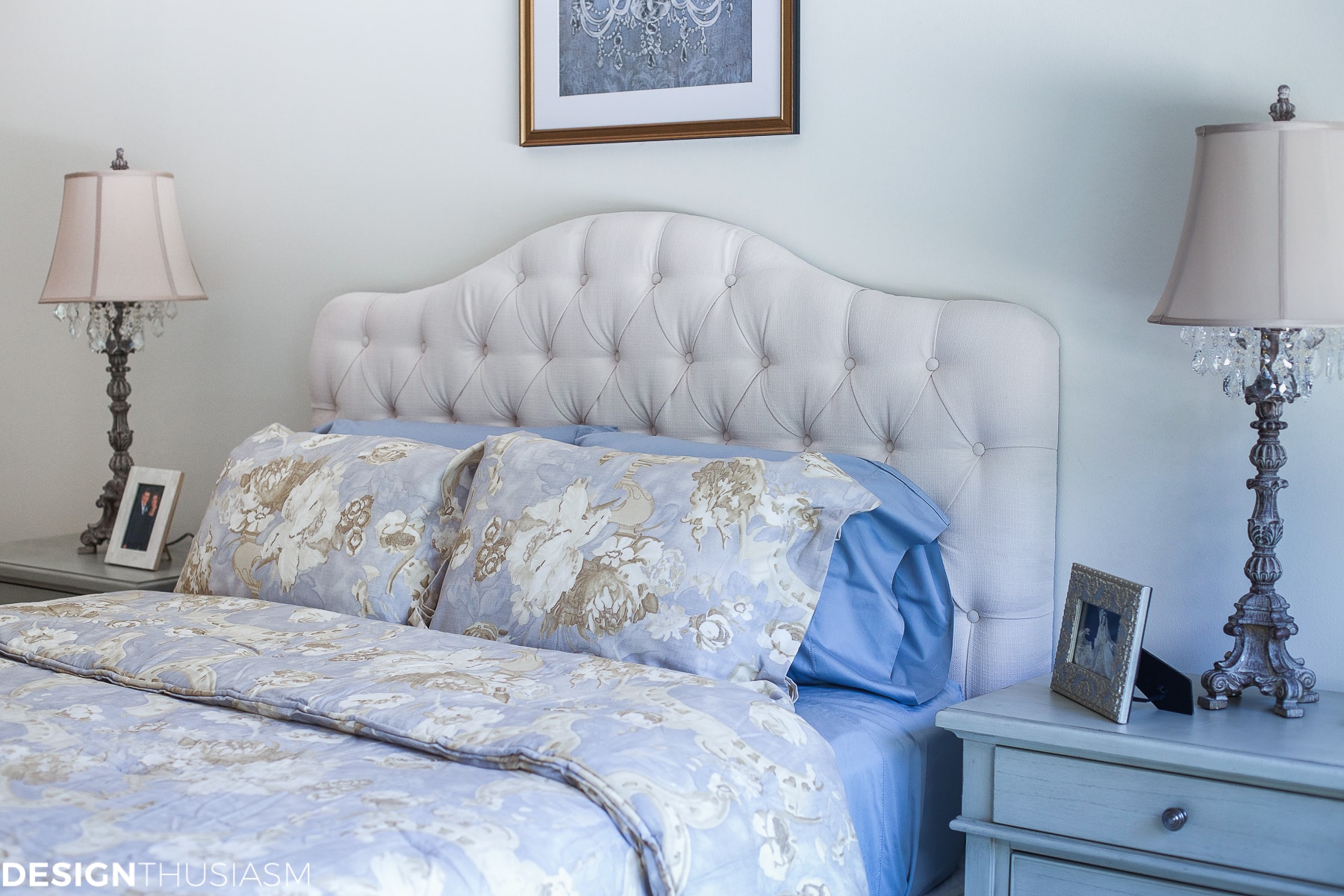 Downsizing Tips - How to keep the bedroom light and bright - terilynadamsblog.com